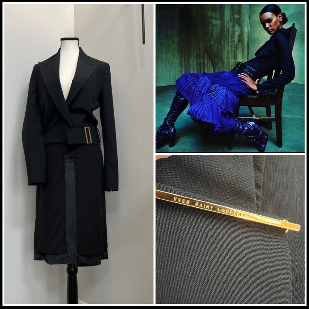 Vintage Tom Ford Era Wrap Jacket With Gold Bucket Size FR 38